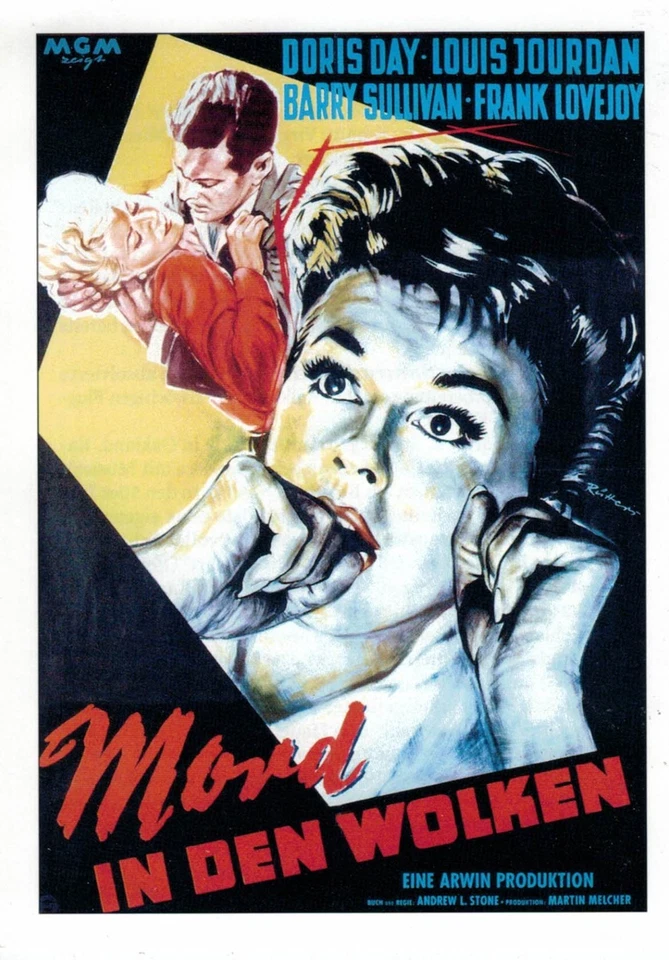 Cinema Filmkarte "Mord in den Wolken", Doris Day - Bild 1 von 1