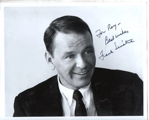 Frank Sinatra 8x10" Signed Photo B&W RAT PACK Blue Eyes Autographed Great shape - Picture 1 of 2