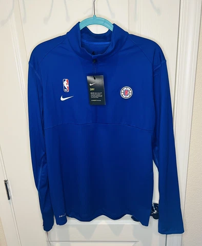 Nike Los Angeles Clippers Men’s Size Medium Pullover Blue Jacket AV1747-495 Cover
