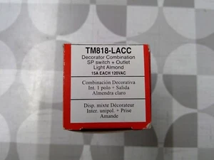 Pass & Seymour Legrand TM818-LACC Switch / Outlet Light Almond **Free Shipping** - Picture 1 of 5