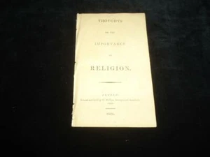 1808 Quaker Tract Pensées Sur L'Importance De La Religion William Allen RARE - Picture 1 of 1