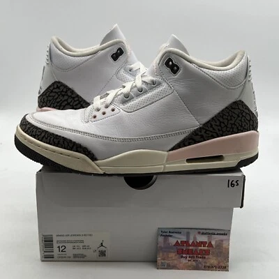 Mocha napolitana retrô tamanho 12W - Air Jordan 3 rosa branco marrom (CK9246-102) - Imagem 1 de 4