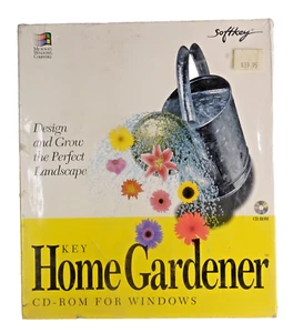 Vintage Software Key Home Gardener CD-ROM Windows SOFTKEY 1994 MS DOS 5 Win 3.1 - Picture 1 of 3