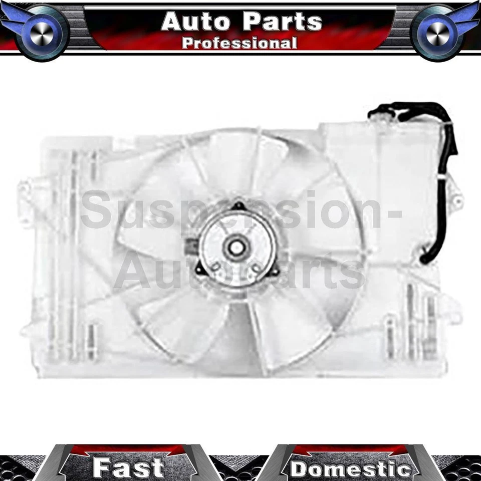 Ventilador de radiador y condensador doble TYC para Toyota Corolla 2003 2004 2005 2006 Foto 1 de 3