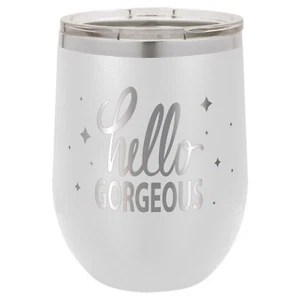 Vaso de vino de camello polar Hello Gorgeous 12 oz - Imagen 1 de 14