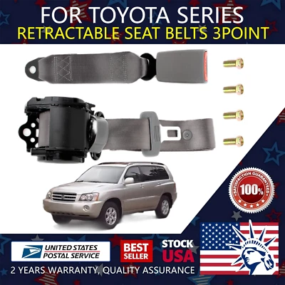 1x Cinturón de seguridad de 3 puntos ajustable para Toyota Camry 1998-2019 Foto 1 de 4