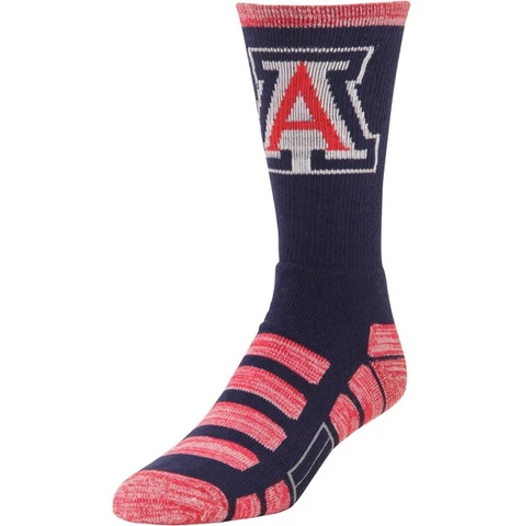 Arizona Wildcats Navy & Red RMC Patches Deuce Crew Socks Cover
