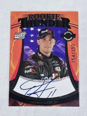 Wheels Rookie Thunder Denny Hamlin 2006 autógrafo #91 RC 154/350 Foto 1 de 2