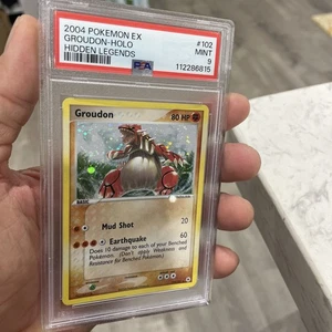 Pokemon Card Holo Groudon 102/101 PSA 9 MINT ex Hidden Legends - Picture 1 of 10