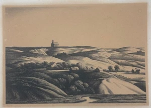 1949 EDWARD WILSON Hog Back Meeting House, Truro' CAPE COD Signed LITHOGRAPH - Picture 1 of 13