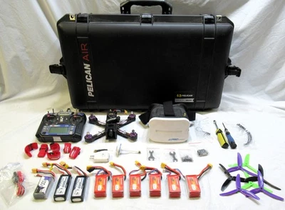 Eachine FPV Race Drone X220 With Batteries/FPV Goggles/RC/Case/Misc Spare parts - Image 1 of 4