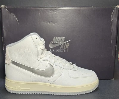 Nike Air Force 1 Sculpt High White Silver. Brand New With Box. Womens size 9 - Image 1 of 4