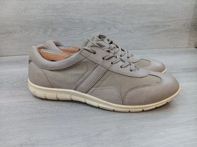 Zapato informal Ecco de malla de cuero topo con cordones para mujer talla 39 8/8,5 EE. UU. Foto 1 de 4