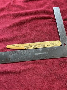 Vintage Wood Letter Opener/Ruler Combo, Dakota Dental Supply in Sioux Falls, SD. - Picture 1 of 5
