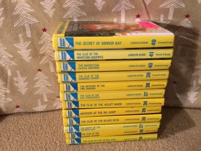 12 Nancy Drew Series set 2004 Flashlight Hardcover Mystery book Lot - Imagem 1 de 4