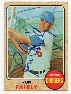 RON FAIRLY Signed 1968 Topps #510 Dodgers Guaranteed Authentic KOA - Picture 1 of 1