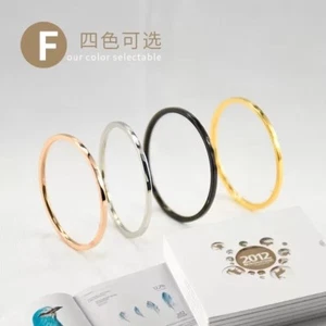 1mm Stainless Steel Wedding Engagement Anniversary Ring Band Size 5-15 Gift Men - Picture 1 of 5