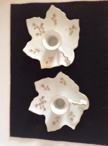 Vintage Candle Holders Handpainted - Picture 1 of 2
