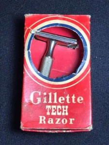 Vintage Gillette Tech Razor With its Original Box - Picture 1 of 7