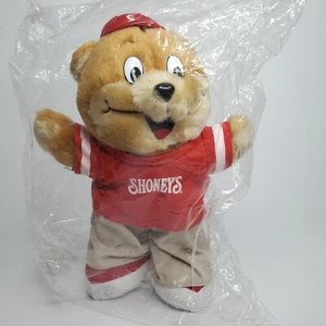 Felpa con cappuccio e pantaloni cachi nuovi Shoney's Restaurant ""Shoney Bear"" peluche 12 - Foto 1 di 6