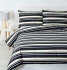 NEW Brighton Quilt Cover Set Charcoal - Single  | Bnb Supplies