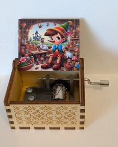 Hand Crank Music Box Pinocchio - Picture 1 of 3