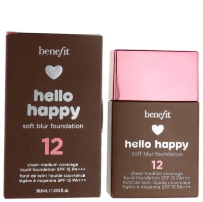 Benefit Hello Happy Soft Blur Foundation Shade #12 SPF15 / PA++ 30ml - Image 1 of 2