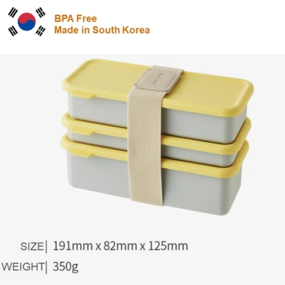 LocknLock 2 Layers Lunch Box Chopsticks spoon Set DosiLock Starterpack BPA Free - Image 1 of 4