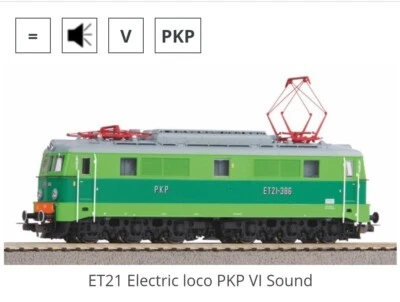 Piko Pkp Et 21 Electric Locomotive 51607 HO Scale DCC SOUND - Image 1 of 4