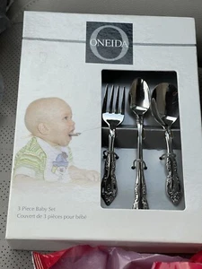 Vintage 2009 Oneida Community Edelstahl Baby Besteck Fütterungsset. NOS - Bild 1 von 9