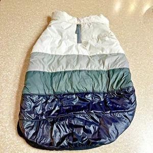Hundebekleidung große Puffy Jacke weiß schwarz grau Haustier Appreal - Bild 1 von 3