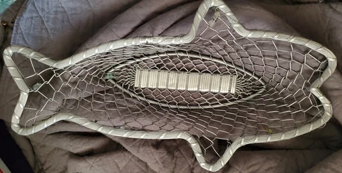 Wire Fish Basket Aluminum Chain Link LARGE 20" Long ANGLER LIFE Nautical Cover