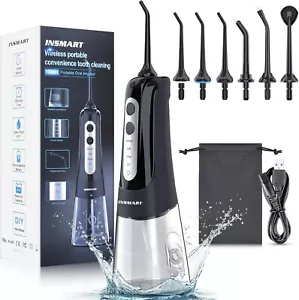 Cordless Water Flosser Dental Oral Irrigator Water Floss Pick Teeth Cleaner New - Picture 1 of 42