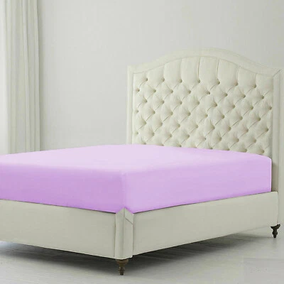 Полноразмерная простыня на резинке от 12 до 30 дюймов с очень глубокими карманами 1200 TC 100% хлопок 1 шт. - Изображение 1 из 4