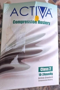 Activa Compression Hosiery XL - Thigh-length Class 2 Open Toe varicose veins NEW - Picture 1 of 3