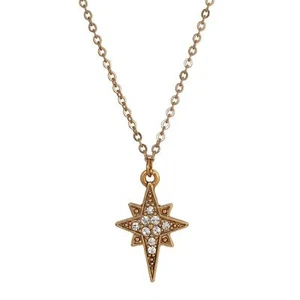 Collana con ciondolo in cristallo stella di Betlemme simboli della fede 16" - Foto 1 di 2
