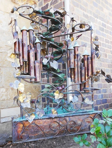 EXTREME OFFER!!! C. JERE ORIG. 5' TALL HUGE CASTLE COPPER/BRASS WATER FOUNTAIN Cover