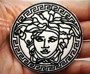 GORGEOUS FASHION DESIGN MEDUSA EMBROIDERED IRON-ON PATCH...VERY LIMITED... - Picture 1 of 3