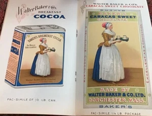 1925 WALTER BAKER CHOCOLATE & COCOA Choice Recipes & Advertising COOK BOOK - Picture 1 of 10