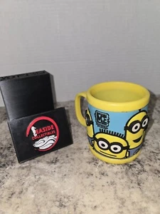 Universal Studios Minions Despicable Me Yellow Mug “Laura” EXC cond BPA Free - Picture 1 of 6