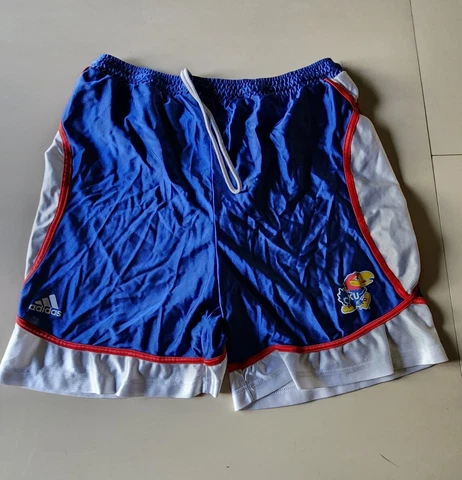 University Of Kansas KU Jayhawks Addidas Basketball Shorts Size XL Cover