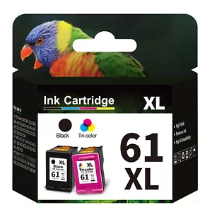 2PK 61XL Ink Cartridge Combo Pack Compatible for HP Ink 61 XL for Envy 4500 5530 - Picture 1 of 8