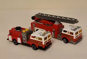 Lot of 2 Majorette #5 Fire Trucks 1:47 New York Fire Dept. (Loose) as-is - Picture 1 of 24
