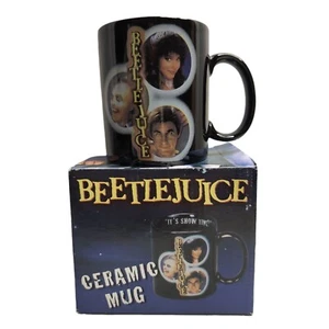 Beetlejuice Kaffeebecher "It's Show Time!" Horrorfilm Warner Bros 2001 Neu in OVP - Bild 1 von 5