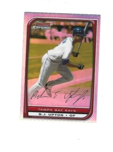 2008 Bowman Chrome Refractors #92 B.J. Upton TAMPA RAYS - Picture 1 of 1