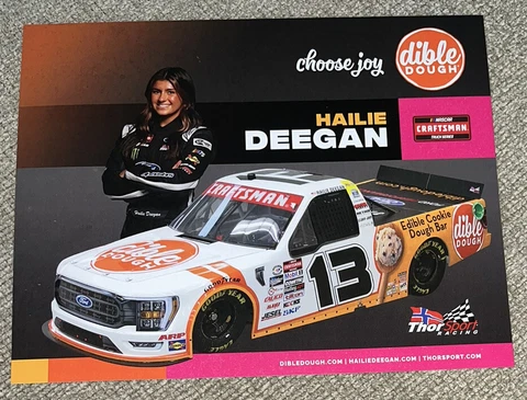 Hailie Deegan 2023 Dible Dough Choose Joy Truck Series Hero Card Postcard Cover