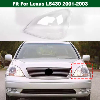 Left Front Headlight Lens Cover Headlamp Shell + Glue For Lexus LS430 2001-2003  - Изображение 1 из 4