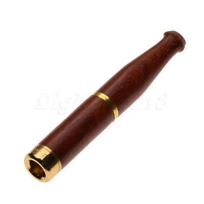 1pc Tobacco Smoking Pipe Double Filter Cigarette Holder Mouthpiece Gift for Men - Image 1 of 4