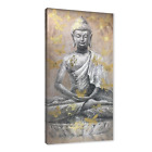 Buddha Statue Picture Decor Wall Art Canvas Painting Buddhism Sitting Zen Wit...