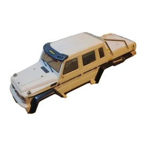 Used White Traxxas 8825 Body TRX-6 Mercedes-Benz G 63 AMG 6X6 See Pics Read Disc - Picture 1 of 13